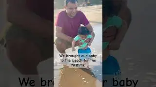Baby’s first beach experience #beachbaby #firstexperience #daddyson #theoutdoorsyfamily #dadmoments