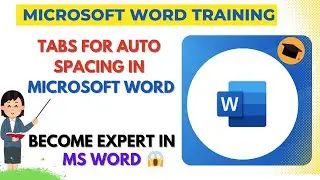 Spacing in Ms word | tabs for Auto Spacing In Microsoft Word | MICROSOFT WORD 