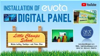 Installation of EVOTA Digital Board | SK Web Designer | Interactive Flat Panel | Smart board |