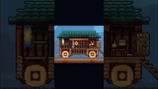 Крутая повозка странствующего торговца в Terraria #terraria #building