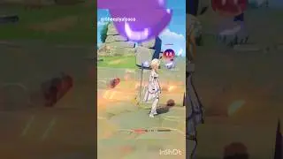 Girlfriend Learning to fight slime the hard way 