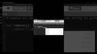 Remove all duplicates from a given string with out order in Python