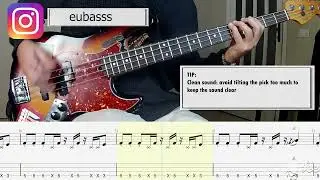 Alanis Morissette - Crazy BASS COVER + PLAY ALONG TAB + SCORE