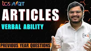 Articles - English Grammar for TCS NQT (ITP) 2024 | TCS Verbal Ability