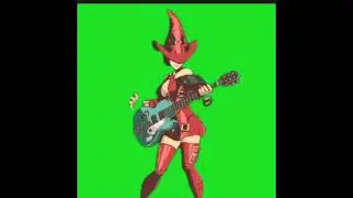 Mentahan Green Screen Gitaris Anime sexy ❗
