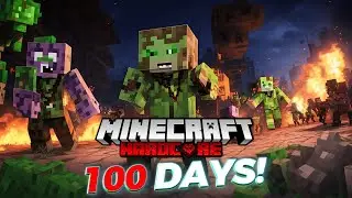 I Survived 100 Days in Zombie Apocalypse in Minecraft Hardcore!