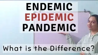 Endemic, Epidemic & Pandemic - What is the Difference? | Endemic, Epidemic, Pandemic for Beginners