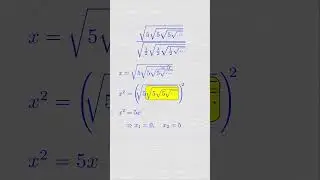 Una fracción con raíces cuadradas infinitas.