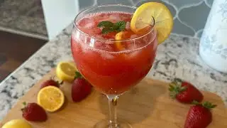 Strawberry Juice Recipe | Strawberry Lemonade Recipe | How to make Strawberry Lemonade