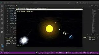 3D Solar System Simulation | Computer Graphics Project | Python & OpenGL 
