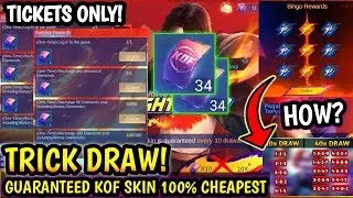 TRICK DRAW FREE TOKENS! COMPLETE BINGO AND GET NEW KOF SKIN (UPDATE PATTERNS) - MLBB
