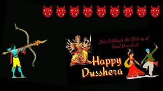 Happy Dussehra | VijayaDashmi | Dasara Status 2020 | WhatsApp Status | Dasara Animation by AJay
