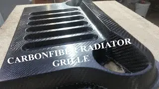 Карбоновая решетка радиатора на самодельный авто\Сarbon grille