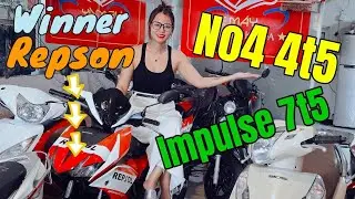 Xe Nhật 4t5 Impulse 7t5 Wave i Lead125 13t5 Vision2017 16t5 ở xe cũ Huy Khoa Bình Dương