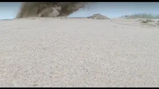 Sand Clouds in Slow-Motion