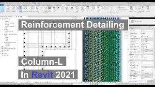 Reinforcement detailing column-L in Revit 2021