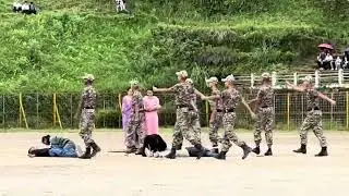Operation sindoor acted by children in 15th August 2025 in Darjeeling.