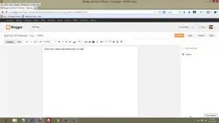 How to create a page on Blogger or blogspot