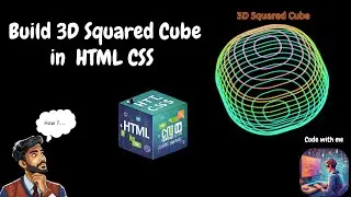 3D Cube in HTML CSS #HTMLCSS #WebDevelopment #3DCube #CodeTutorial #FrontEndDev #CSSAnimation