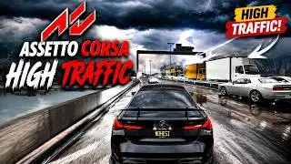 🔥 HIGH TRAFFIC in Shutoko Revival Project | Tatsumi PA Map | Assetto Corsa 🚗💨