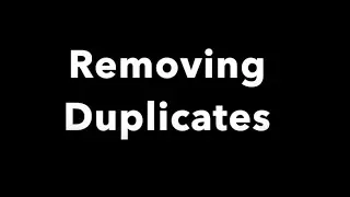 Removing Duplicate Values from Google sheets - One Column of Data Only