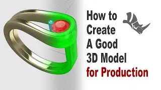 Jewelry CAD for Beginner- Simple Steps to Create a Ring- Rhino 3D Tutorial #423