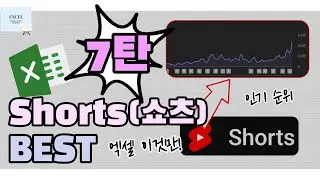 엑셀 이것만! Shorts(쇼츠) BEST 7탄! 조회수 상위 Shorts(쇼츠)를 영상으로 만나보세요!