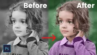 How to Colorize Black and White Images in Photoshop  - photoshop tutorial