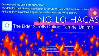 LOS DATOS DE LA SIGUIENTE APLICACION ESTAN DAÑADOS PS4