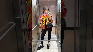 POV: The elevator is your catwalk and the last outfit shows the reality of leaving home