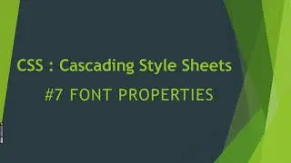 CSS Tutorial | Text and Font Stylize | How to stylize Fonts in CSS | CSS text Properties