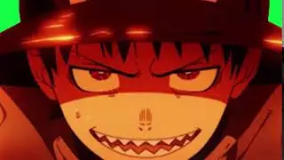 Fire Force Shinra Anime Green Screen