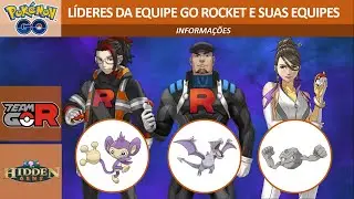 Líderes da Equipe GO Rocket e suas equipes Pokémon (junho/2023) | Pokémon GO
