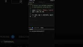 Python - Iterate Over Multiple Sequences Simultaneously | #shorts