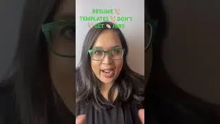 Job Seekers BEWARE! Don’t rely on these!! #resumetemplates #resumewriting #jobsearch