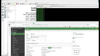 FortiGate 7.4.11 Basic Configuration Lab in GNS3 (DHCP, NAT & Web Filtering)