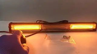 Стробоскоп LED 3 секции 12В/24В  + пульт, 14 вариантов вспышки, led диоды COB LED-WL52026C3