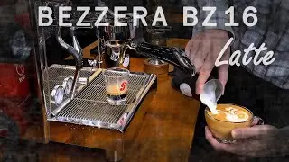 (256) Caffe Latte on a Bezzera BZ16 Espresso Machine from Italy by Malaysia Barista, Ristretto Style