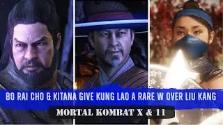Bo´ Rai Cho & Kitana Give Kung Lao Rare W Over Liu Kang (Wide)