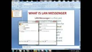 WHAT IS LAN MESSENGER ,messenger, send messenger one computer to other