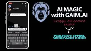 Sketch to HTML with the GAIM AI App