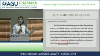 AGU Chapman Conference -- Climate Science: Minda Berbeco (Second Session)