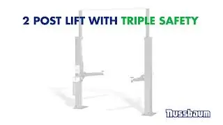 Hydraulic 2 post lift with triple safety - Power Lift HF 3S  - Short intro
