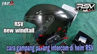 Tutorial cara Gampang pasang INTERCOM bluetooth Y20 || Zacro di HELM RSV NEW WINDTAIL ‼️ #rsvhelmet