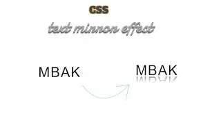 【MBAK】Pure CSS | CSS Text Reflect Effects 