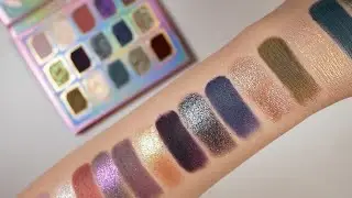 Oden’s Eye Jewels & Gem Eyeshadow Palette Live Swatches