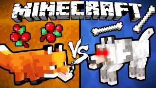 MINECRAFT - How quick do 100 Wolves Kill 100 Foxes?