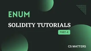 Enum in solidity | solidity tutorials