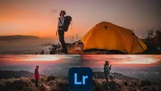 How to edit mountain sunset mood || tutorial edit foto sunset moody pegunungan menggunakan lightroom