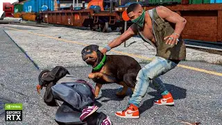 GTA V: 'Chop' Mission in 8K! Maxed-Out Gameplay - Ultra Ray Tracing Graphics MOD